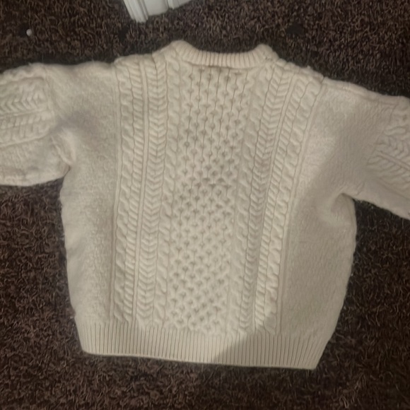 children’s aran merino wool sweater - Picture 3 of 4